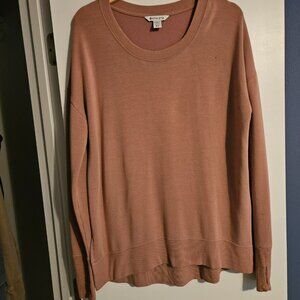 Athleta Coaster Luxe Pink Sweatshirt - Medium Tall